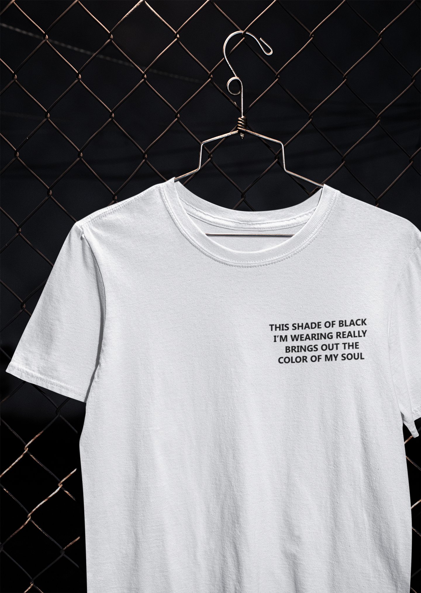 This Shade Of Black I Am Wearing Mens Half Sleeves T-shirt- FunkyTeesClub