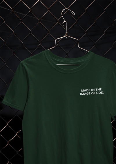 Made In The Image Of God Mens Half Sleeves T-shirt- FunkyTeesClub
