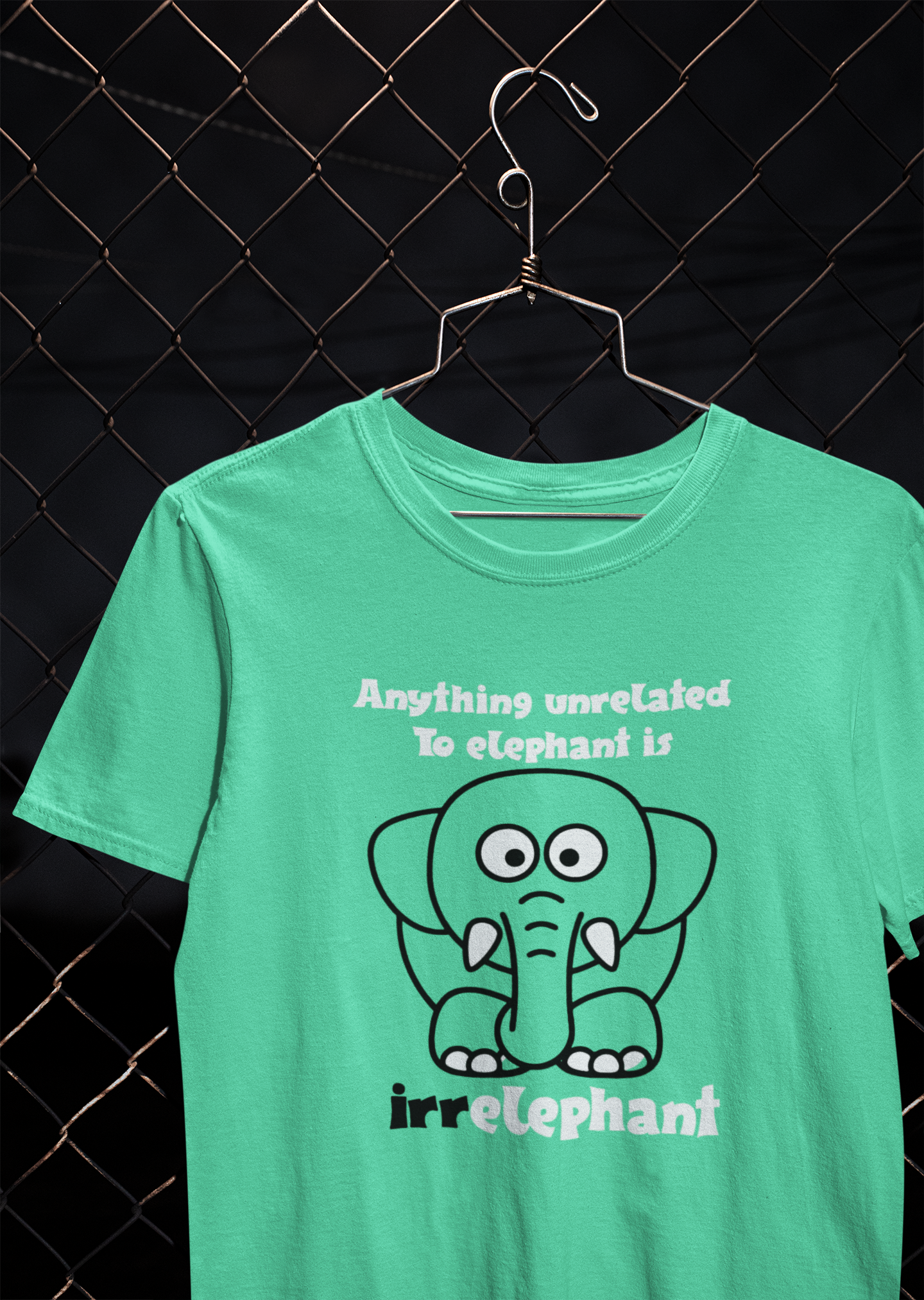 Irrelephant Funny Mens Half Sleeves T-shirt- FunkyTeesClub