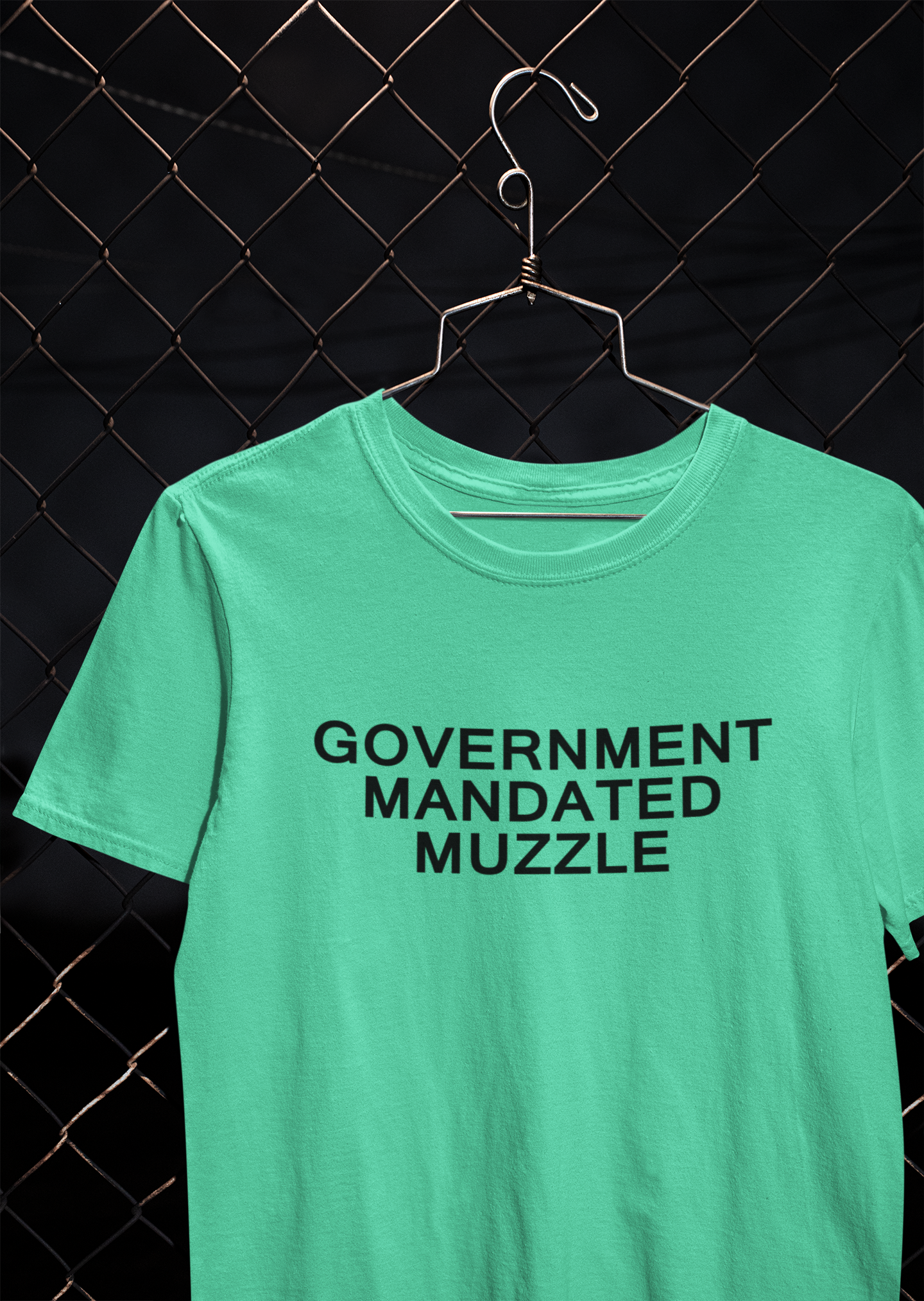 Government Mandated Muzzle Anti Government Women Half Sleeves T-shirt- FunkyTeesClub