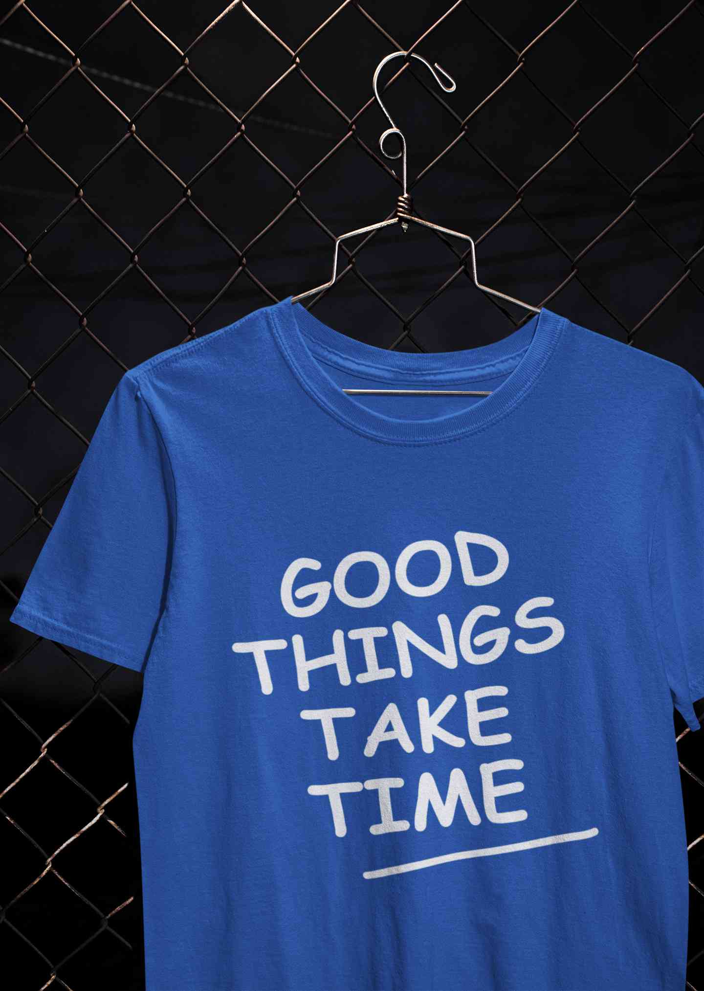 Good Things Take Time Mens Half Sleeves T-shirt- FunkyTeesClub