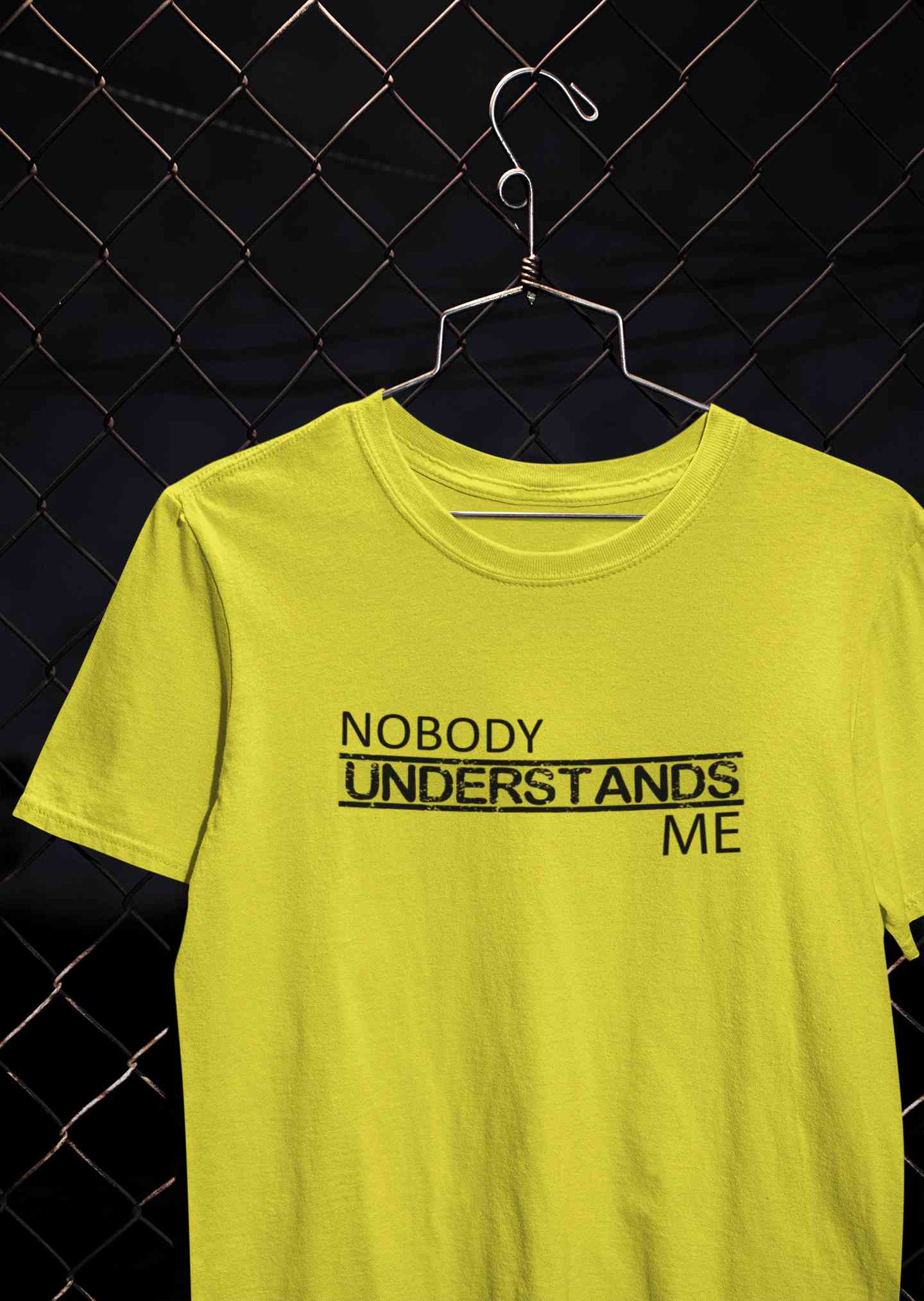 Nobody Understands Me Mens Half Sleeves T-shirt- FunkyTeesClub