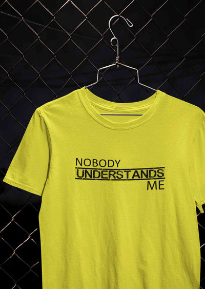 Nobody Understands Me Mens Half Sleeves T-shirt- FunkyTeesClub