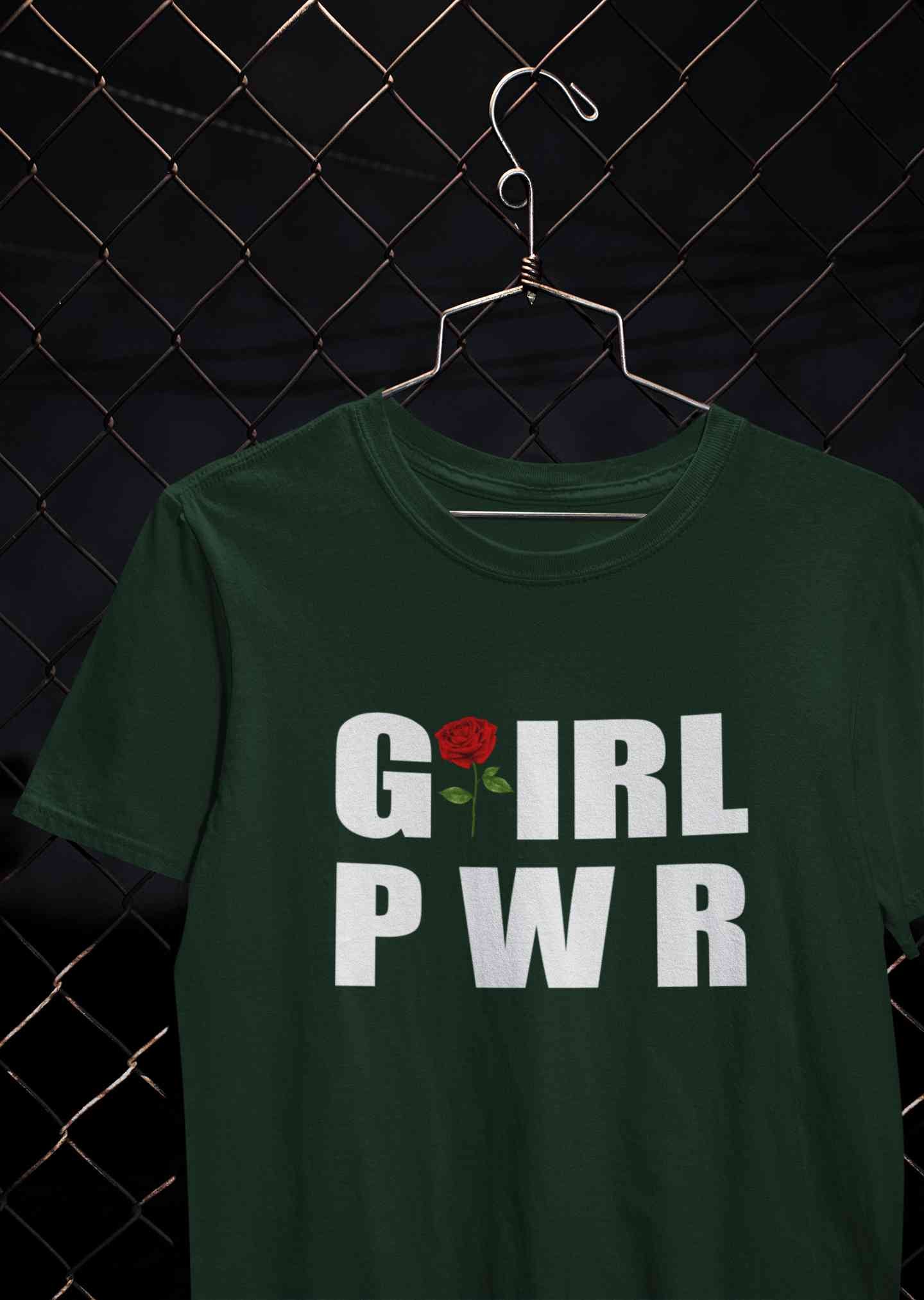 Girl Power Women Half Sleeves T-shirt- FunkyTeesClub