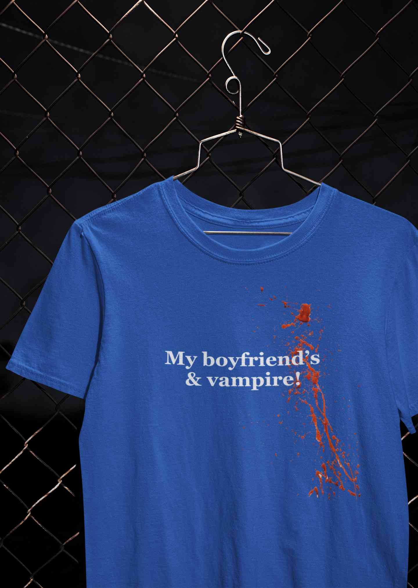 My Boyfriends And Vampire Women Half Sleeves T-shirt- FunkyTeesClub