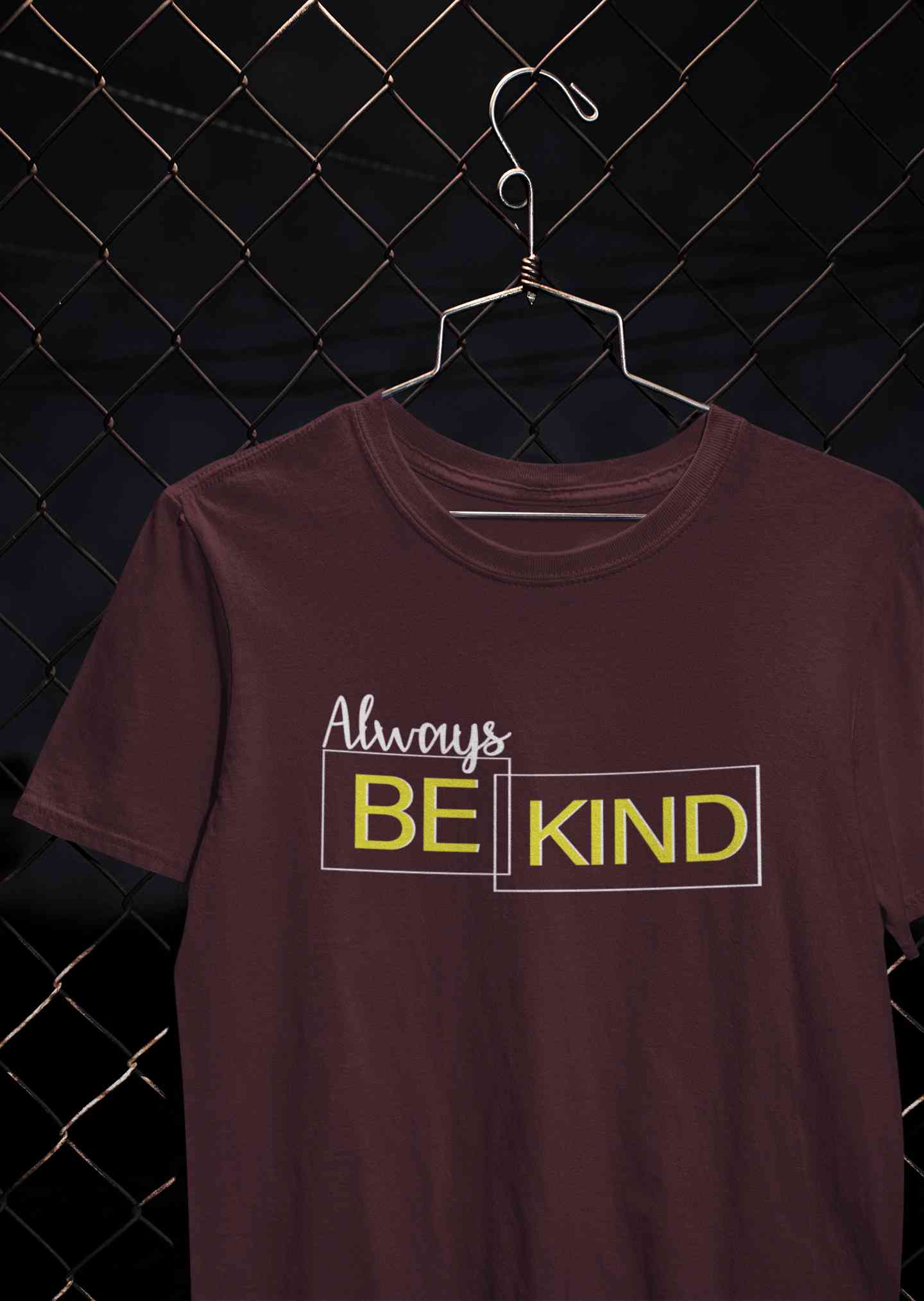 Always Be Kind Typography Mens Half Sleeves T-shirt- FunkyTeesClub