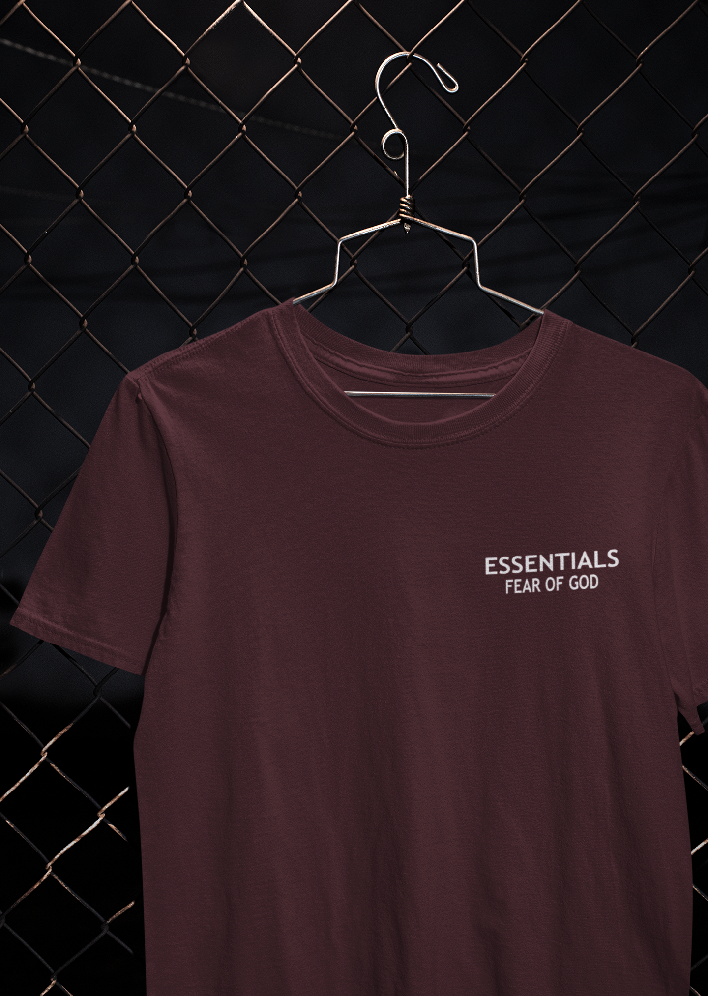 Essentials Fear Of God Mens Half Sleeves T-shirt- FunkyTeesClub