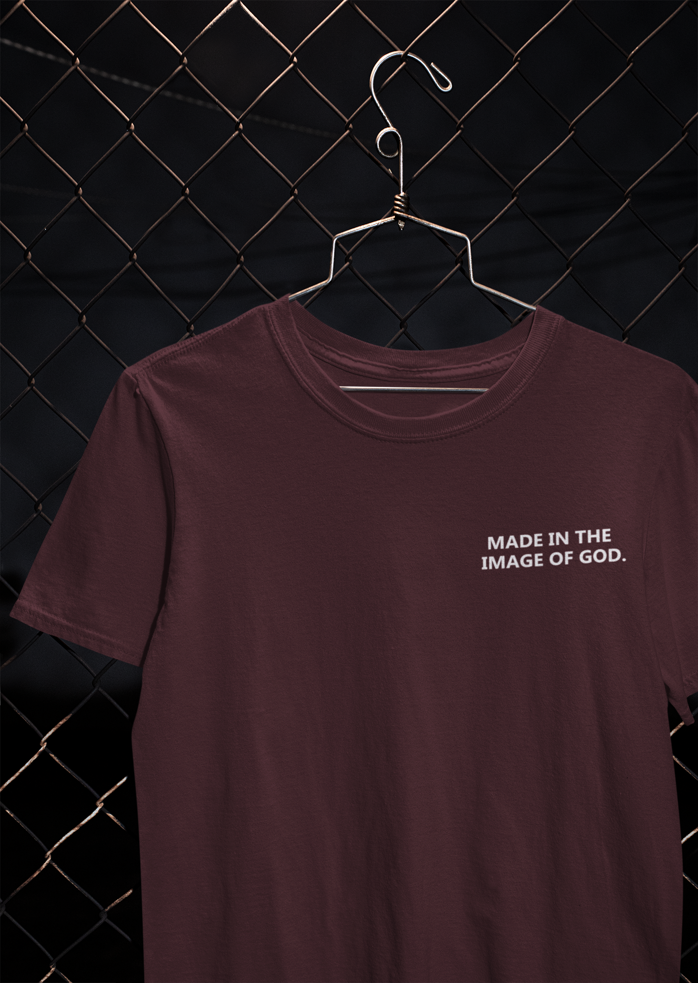 Made In The Image Of God Mens Half Sleeves T-shirt- FunkyTeesClub