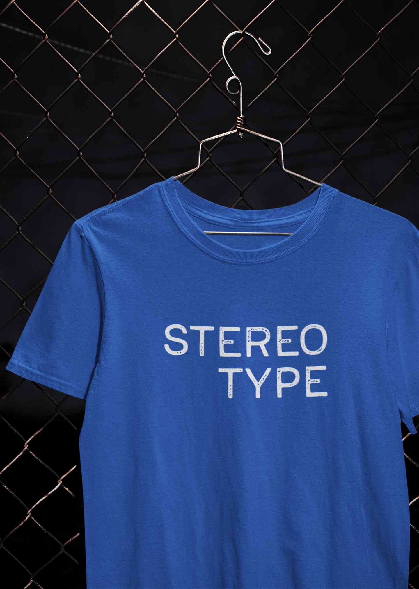 Stereotype Typography Mens Half Sleeves T-shirt- FunkyTeesClub