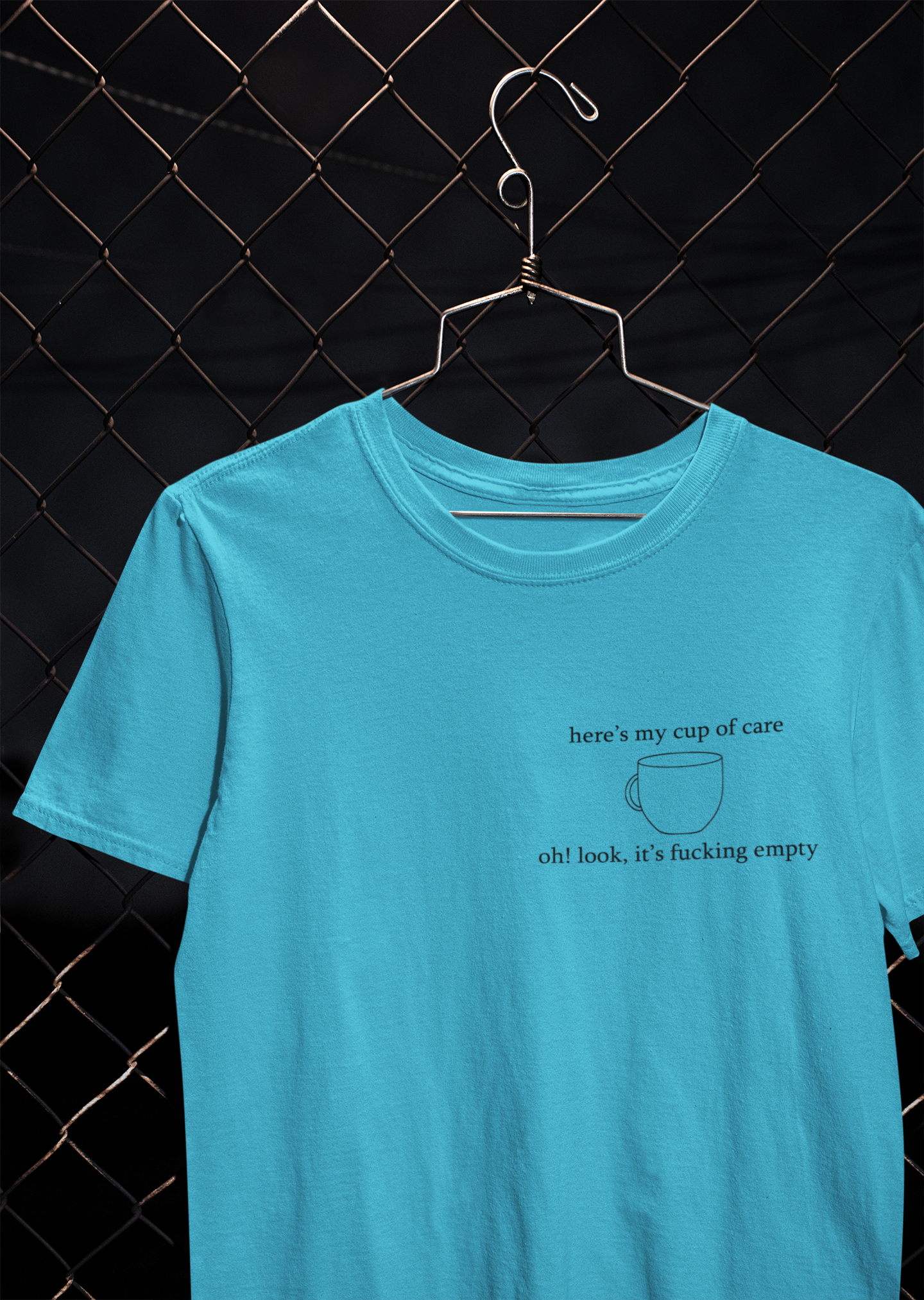 Here Is My Cup Of Care Mens Half Sleeves T-shirt- FunkyTeesClub