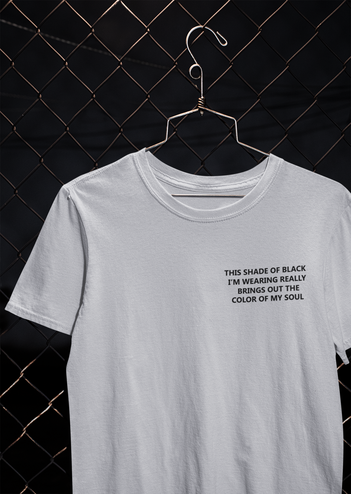 This Shade Of Black I Am Wearing Mens Half Sleeves T-shirt- FunkyTeesClub