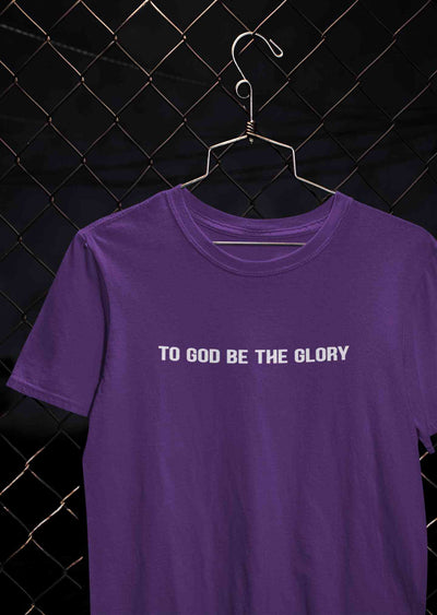 To God Be The Glory Minimals Women Half Sleeves T-shirt- FunkyTeesClub