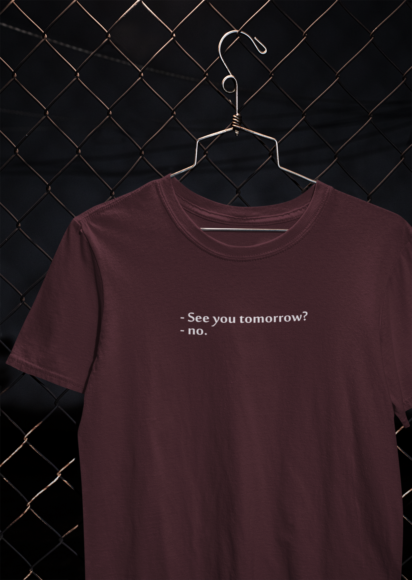 See You Tomorrow Quotes Mens Half Sleeves T-shirt- FunkyTeesClub