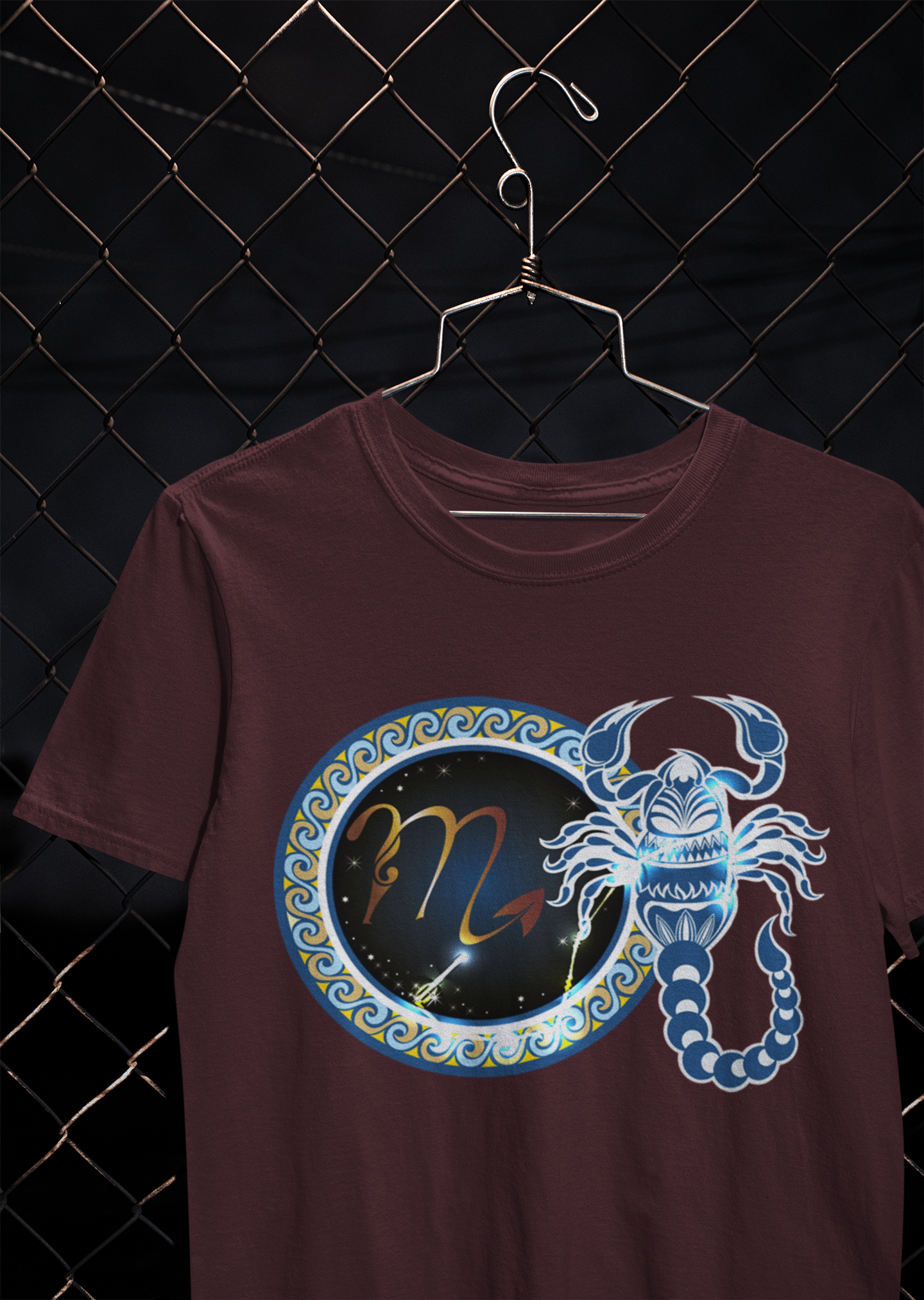 Scorpio Zodiac Sign Mens Half Sleeves T-shirt- FunkyTeesClub