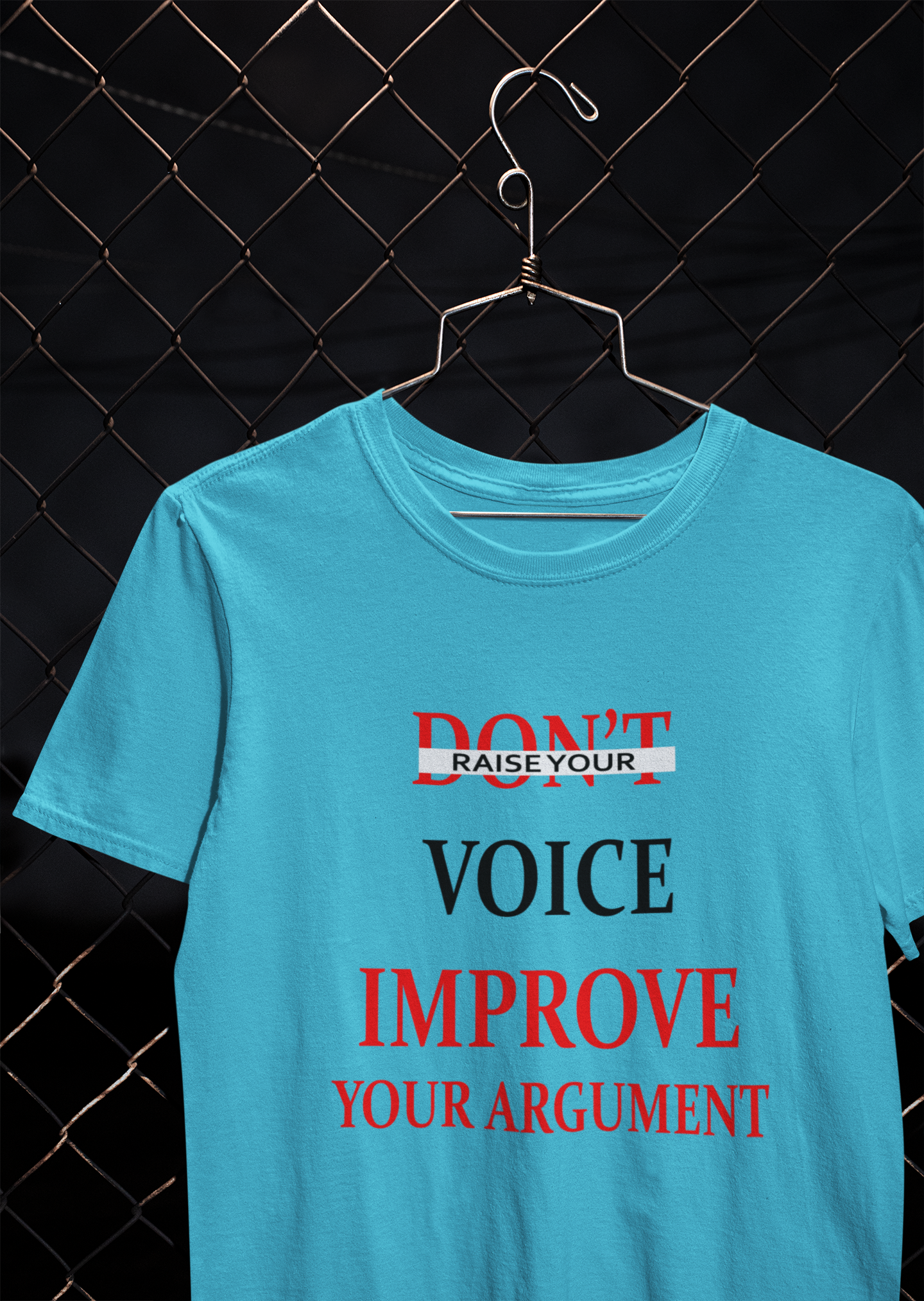 Dont Raise Your Voice Improve Your Argument Lawyer Women Half Sleeves T-shirt- FunkyTeesClub