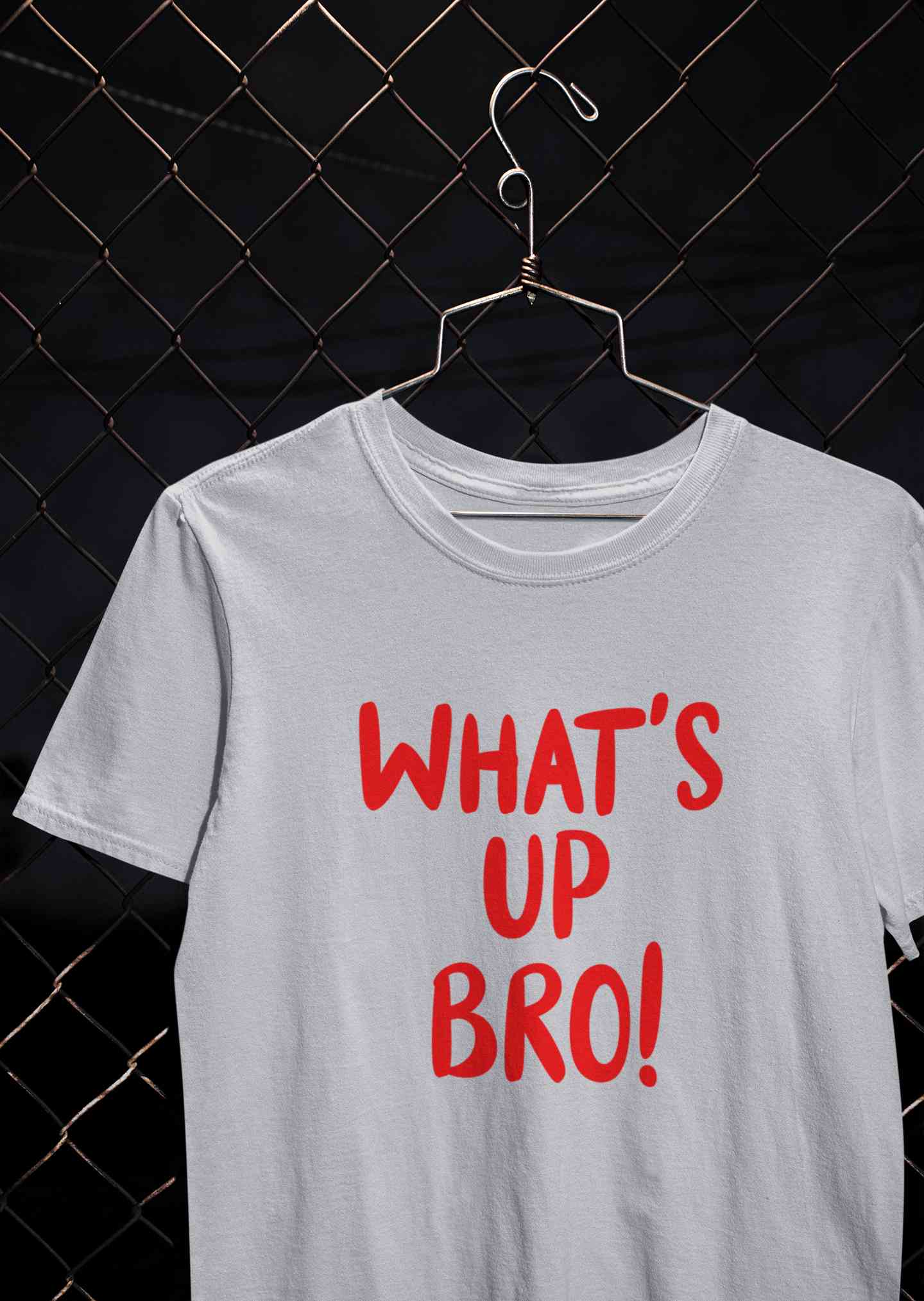 Whats Up Bro  Mens Half Sleeves T-shirt- FunkyTeesClub