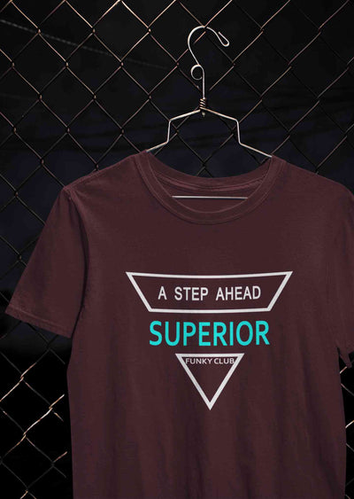 A Step Ahead Superior Mens Half Sleeves T-shirt- FunkyTeesClub