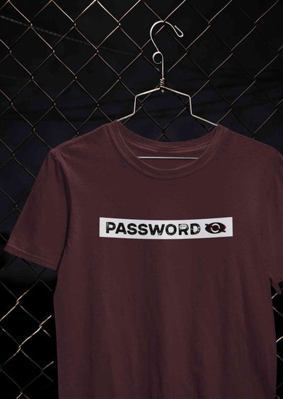 Password Mens Half Sleeves T-shirt- FunkyTeesClub