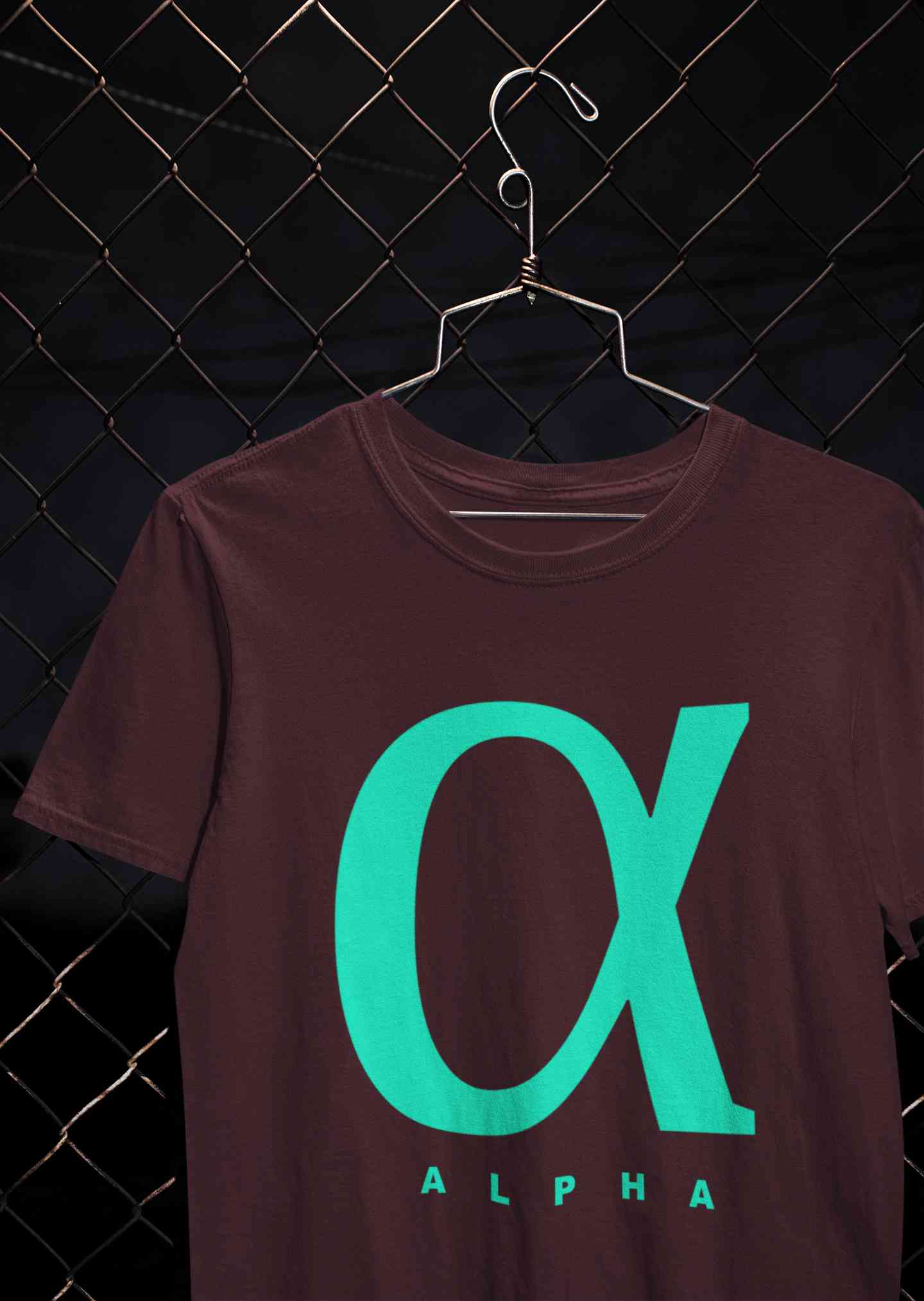 Alpha Mens Half Sleeves T-shirt- FunkyTeesClub