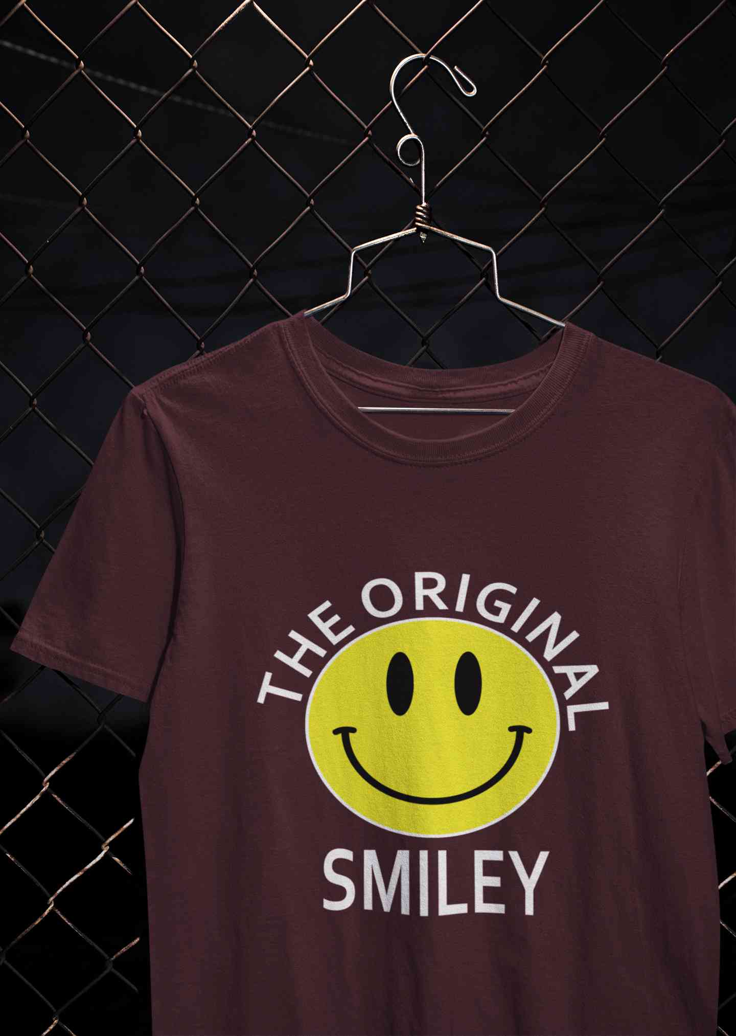 The Original Smiley Mens Half Sleeves T-shirt- FunkyTeesClub