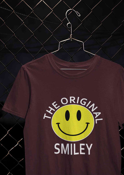 The Original Smiley Mens Half Sleeves T-shirt- FunkyTeesClub