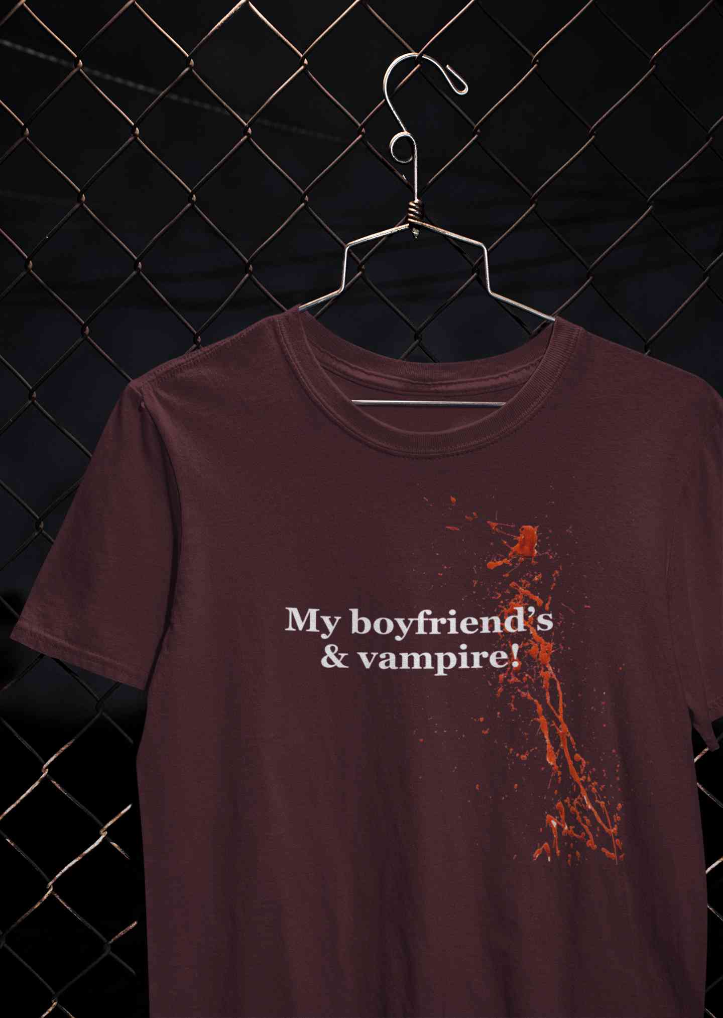 My Boyfriends And Vampire Women Half Sleeves T-shirt- FunkyTeesClub