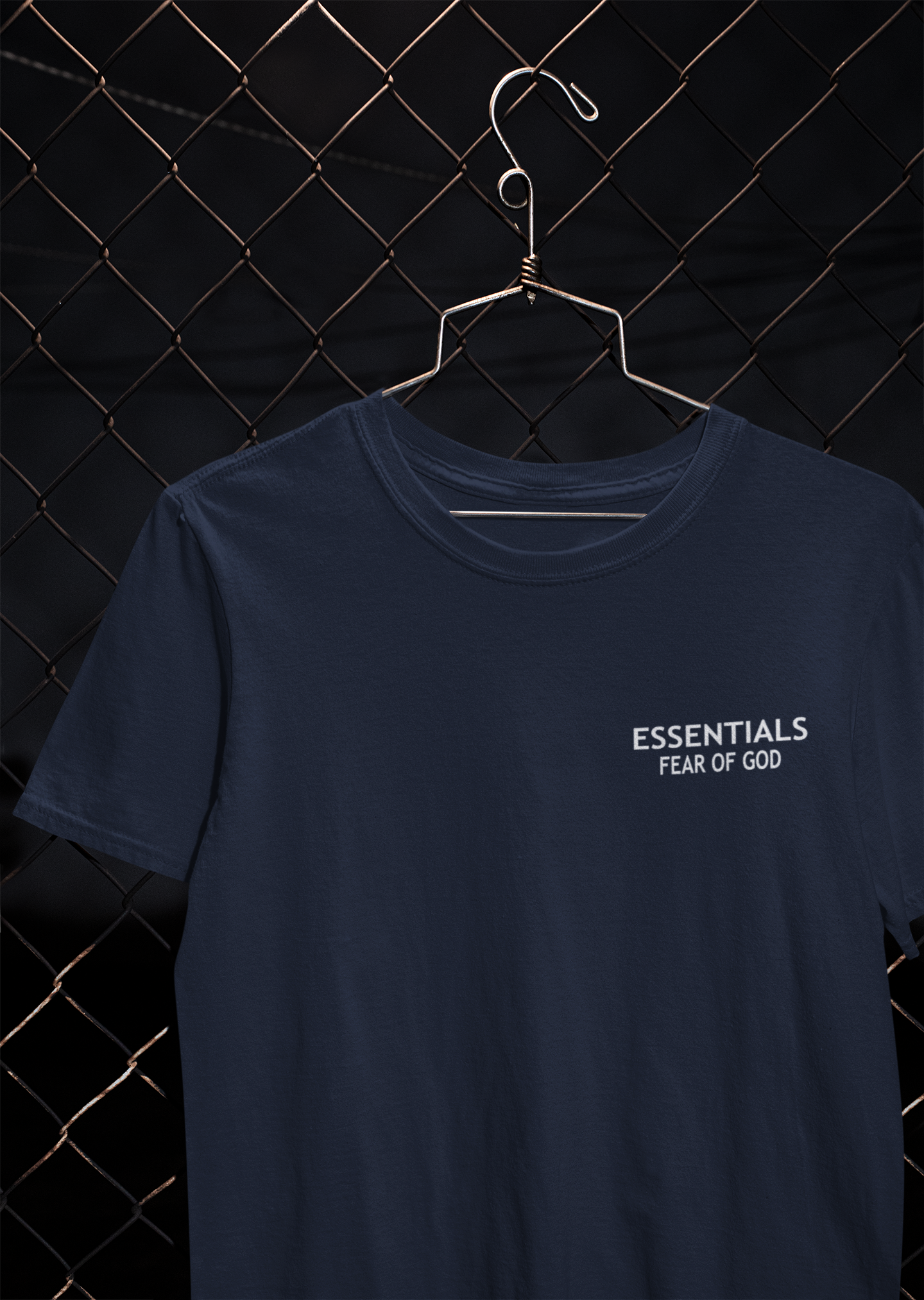 Essentials Fear Of God Mens Half Sleeves T-shirt- FunkyTeesClub