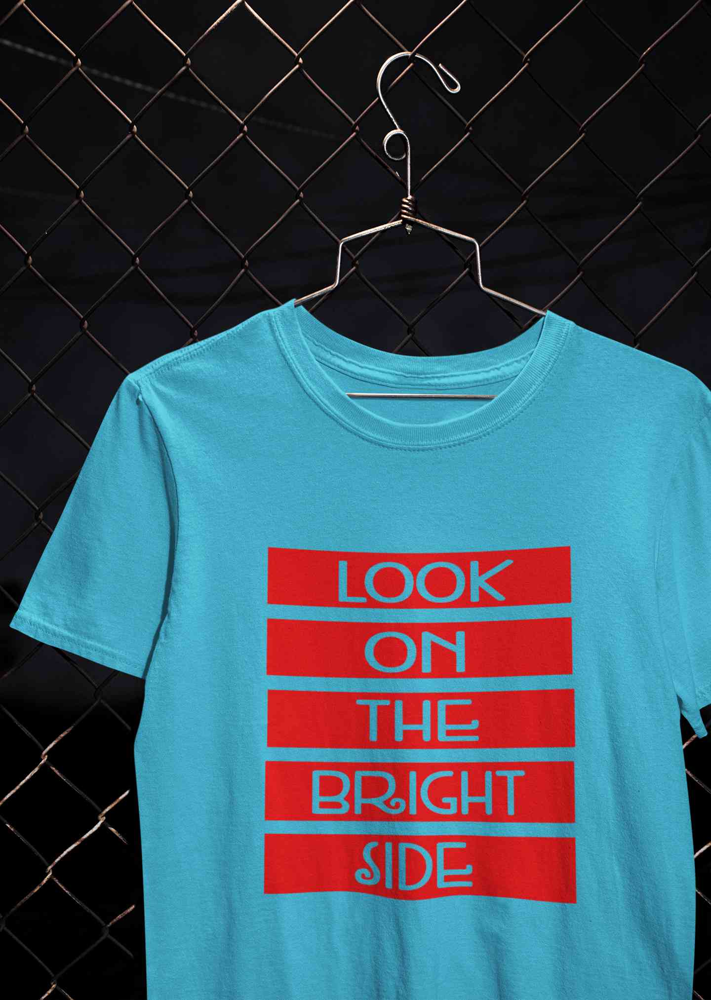 Look On The Bright Side Women Half Sleeves T-shirt- FunkyTeesClub