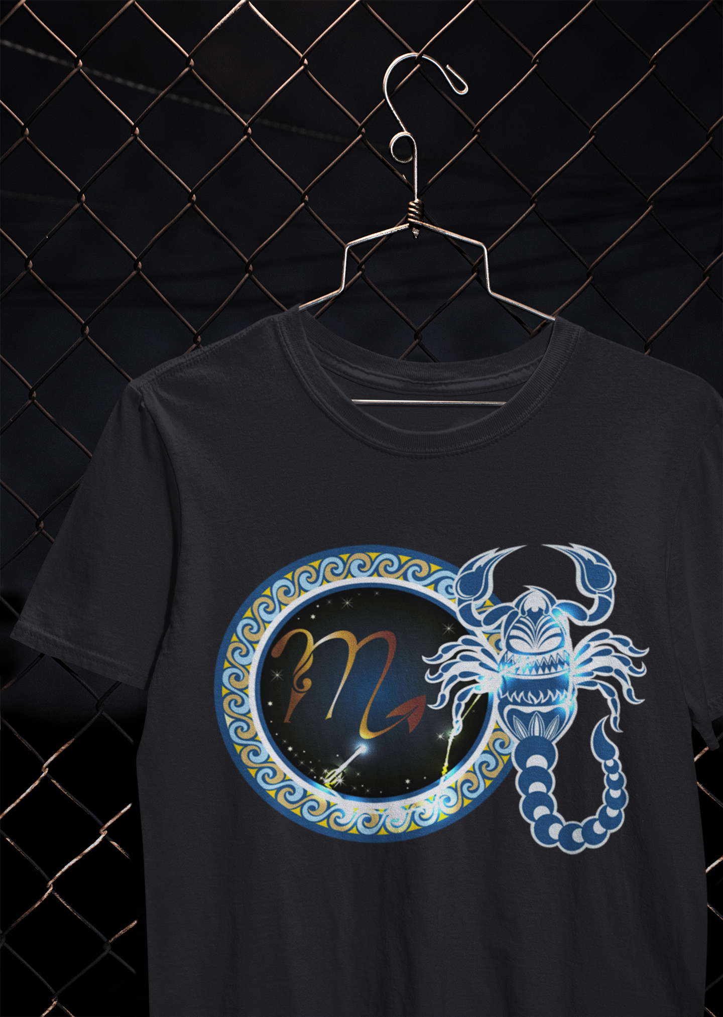 Scorpio Zodiac Sign Mens Half Sleeves T-shirt- FunkyTeesClub