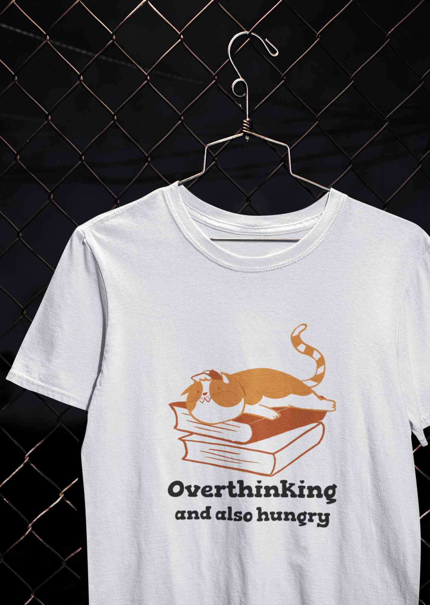 Overthinking And Also Hungry Women Half Sleeves T-shirt- FunkyTeesClub