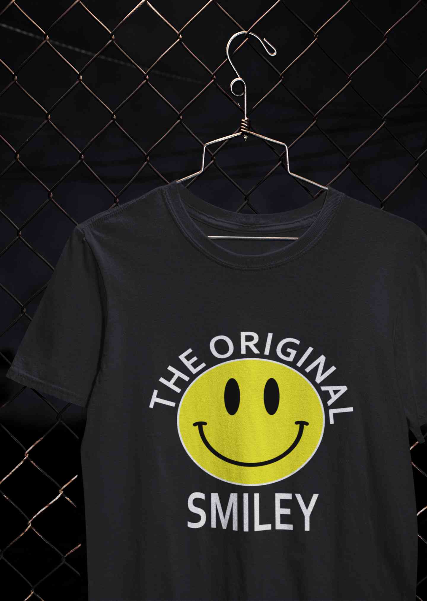 The Original Smiley Mens Half Sleeves T-shirt- FunkyTeesClub