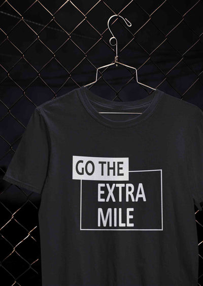 Go The Extra Mile Women Half Sleeves T-shirt- FunkyTeesClub