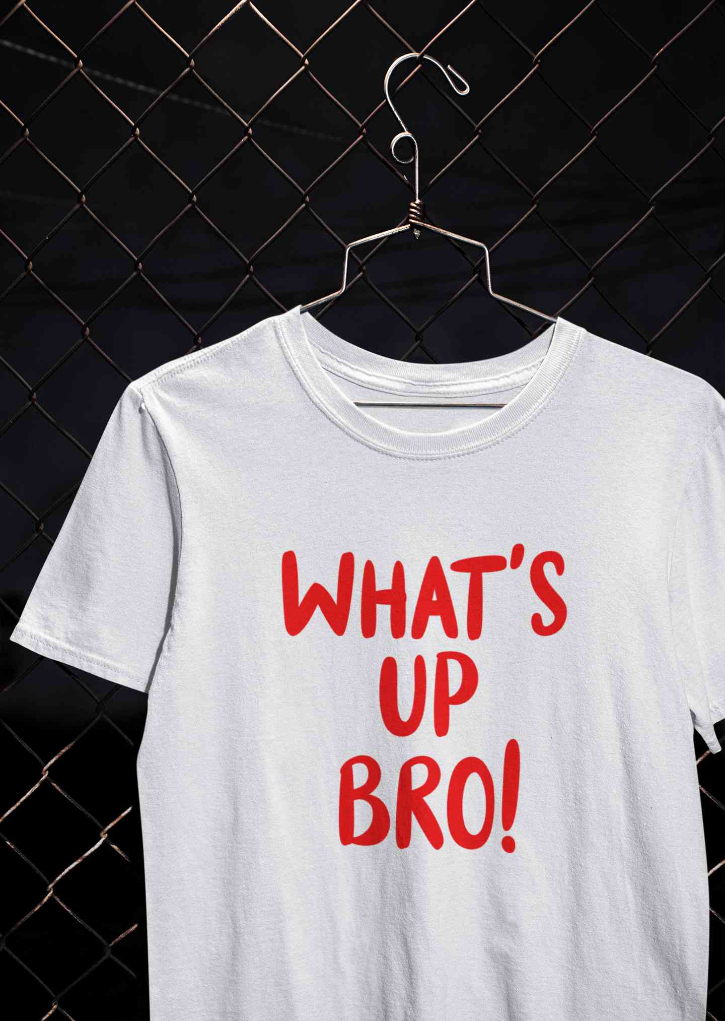 Whats Up Bro  Mens Half Sleeves T-shirt- FunkyTeesClub