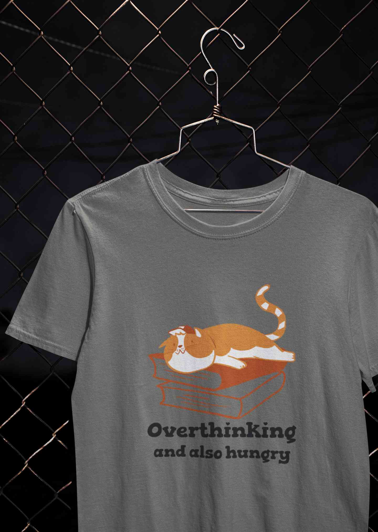 Overthinking And Also Hungry Women Half Sleeves T-shirt- FunkyTeesClub