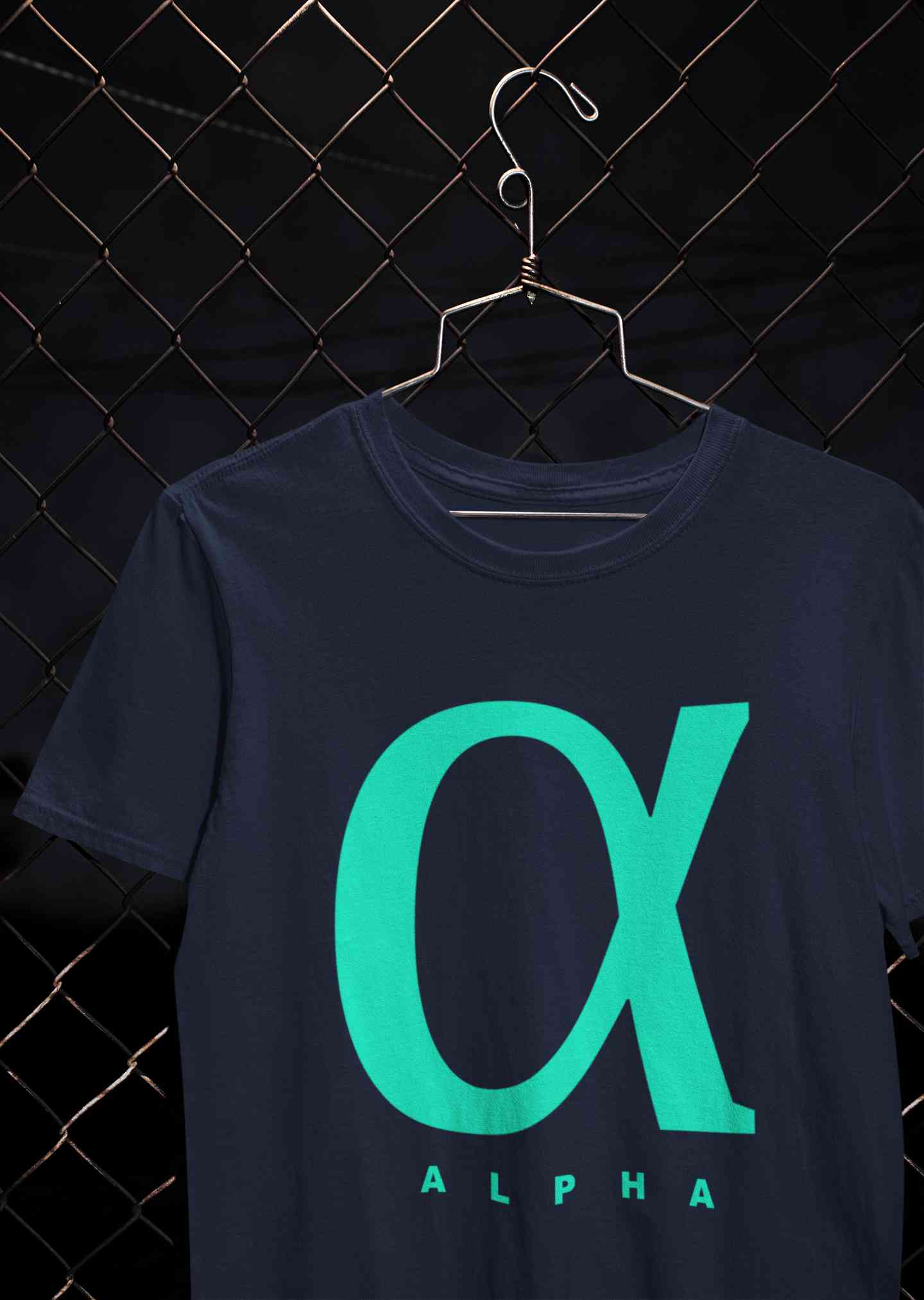 Alpha Mens Half Sleeves T-shirt- FunkyTeesClub