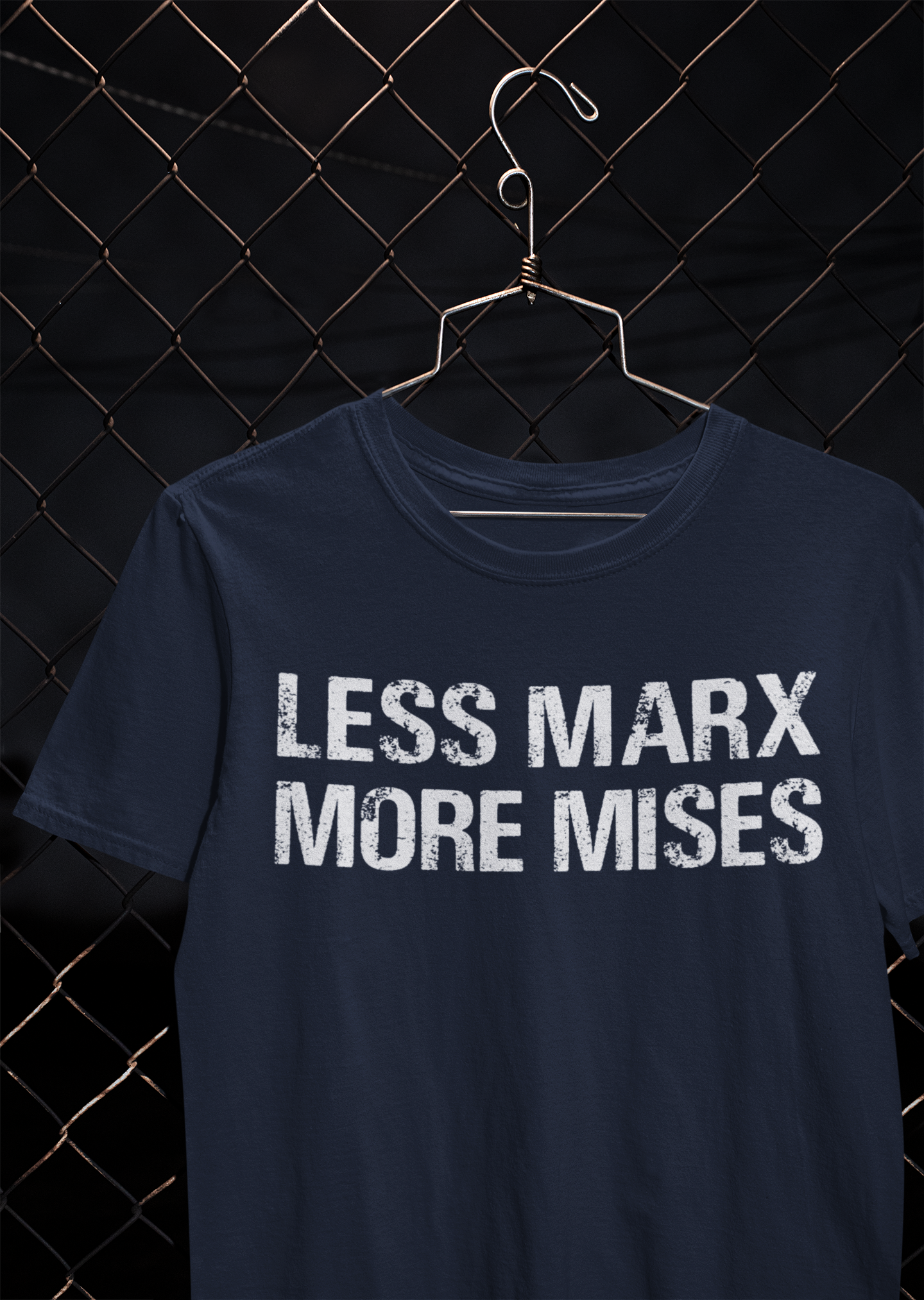 Libertarian Anti Socialist Less Marx More Mises Anti Government Women Half Sleeves T-shirt- FunkyTeesClub