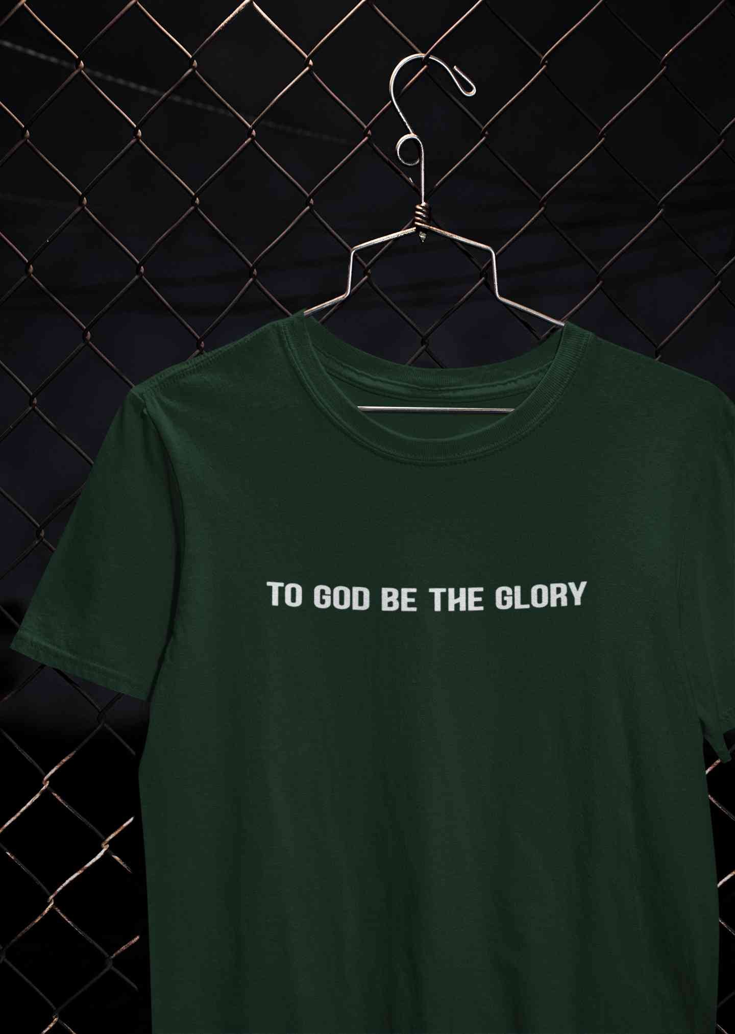 To God Be The Glory Minimals Mens Half Sleeves T-shirt- FunkyTeesClub