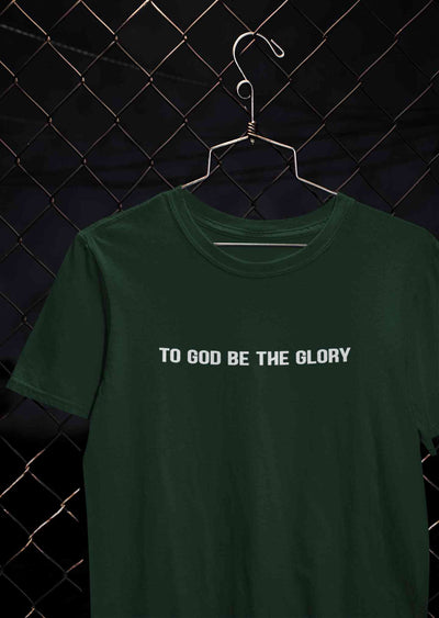 To God Be The Glory Minimals Mens Half Sleeves T-shirt- FunkyTeesClub