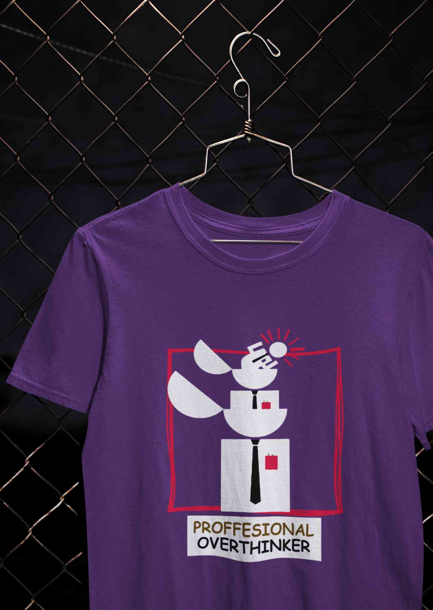 Professional Overthinker Women Half Sleeves T-shirt- FunkyTeesClub