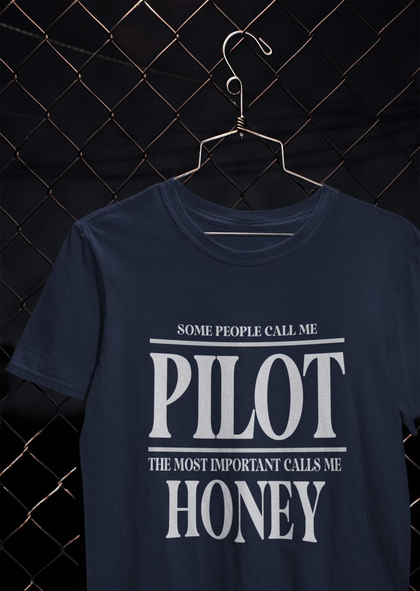 Some People Calls Me Pilot Mens Half Sleeves T-shirt- FunkyTeesClub