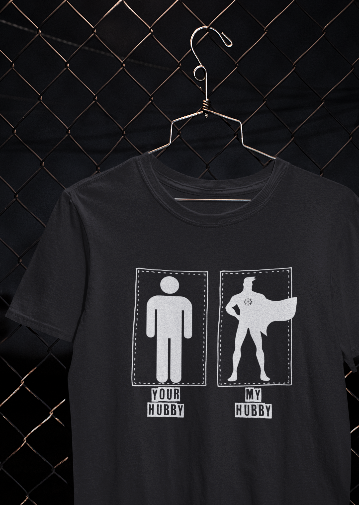 Your Vs Mine Couple Half Sleeves T-Shirts -FunkyTeesClub