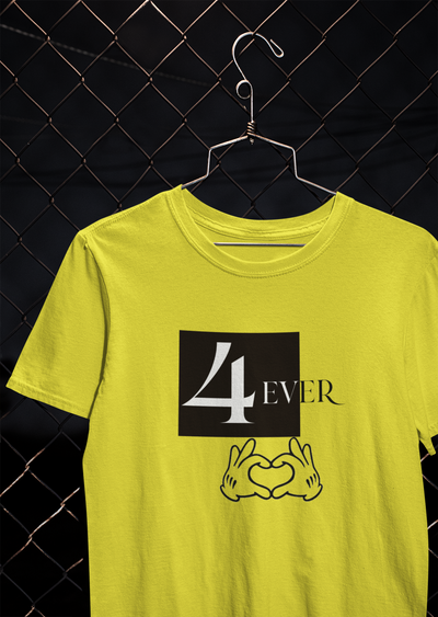 Together Forever Couple Half Sleeves T-Shirts -FunkyTeesClub