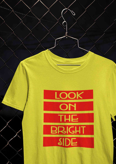 Look On The Bright Side Women Half Sleeves T-shirt- FunkyTeesClub