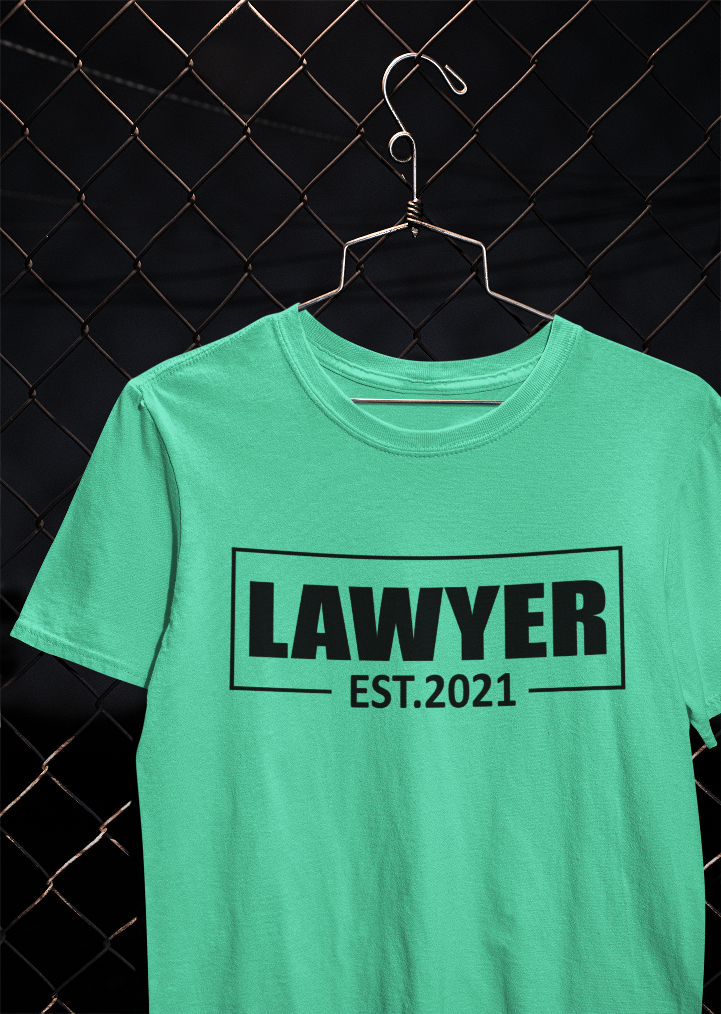 Lawyer Estd 2021 Mens Half Sleeves T-shirt- FunkyTeesClub