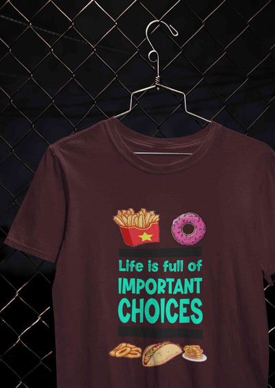 Sweet Choices Women Half Sleeves T-shirt- FunkyTeesClub