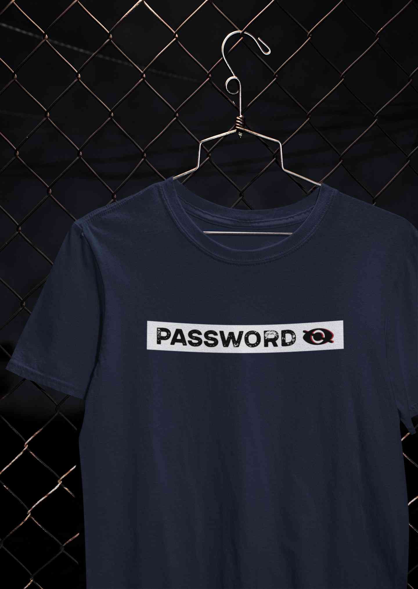 Password Mens Half Sleeves T-shirt- FunkyTeesClub