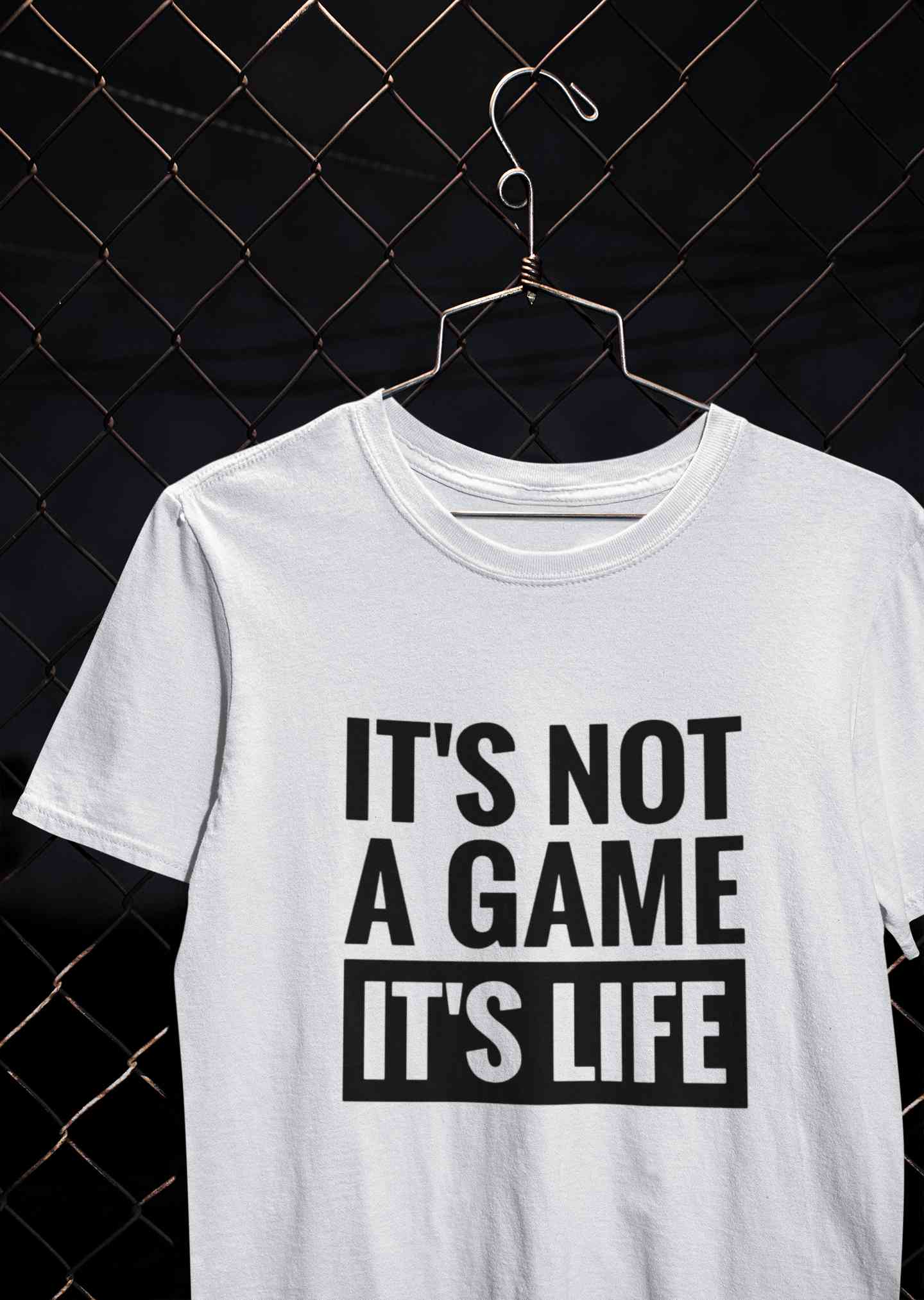 Its Not A Game Its Life Typography Women Half Sleeves T-shirt- FunkyTeesClub