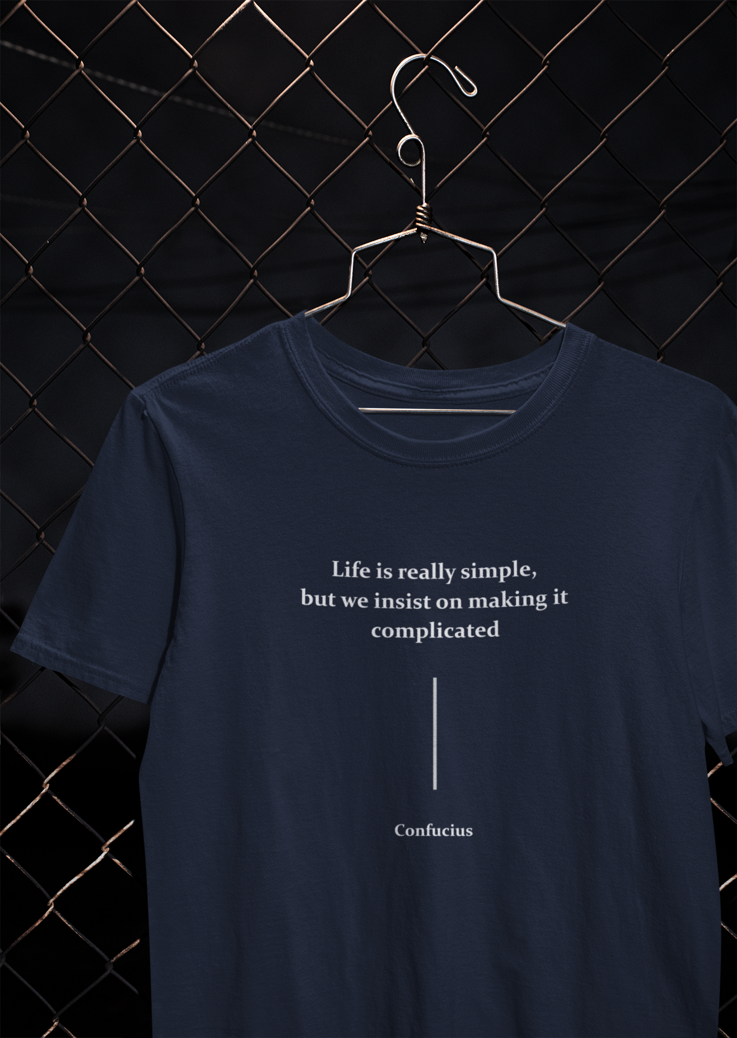 Life Is Really Simple Quotes Mens Half Sleeves T-shirt- FunkyTeesClub