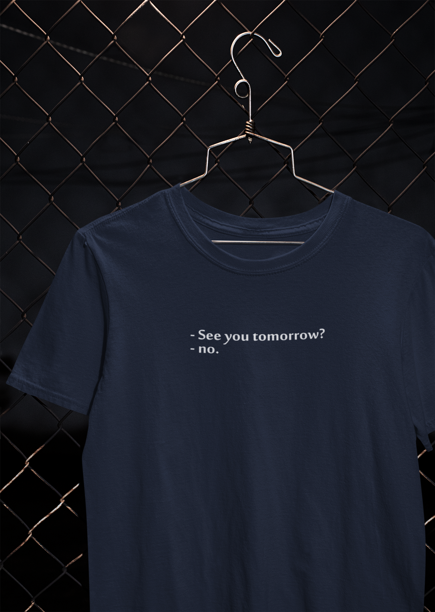 See You Tomorrow Quotes Mens Half Sleeves T-shirt- FunkyTeesClub