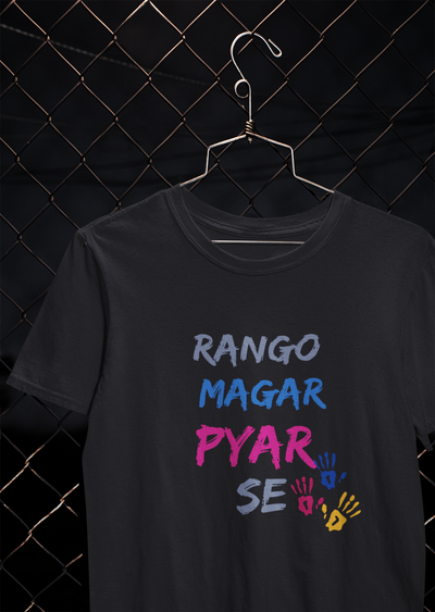 Rango Magar Pyaar Se Women Half Sleeves T-shirt- FunkyTeesClub